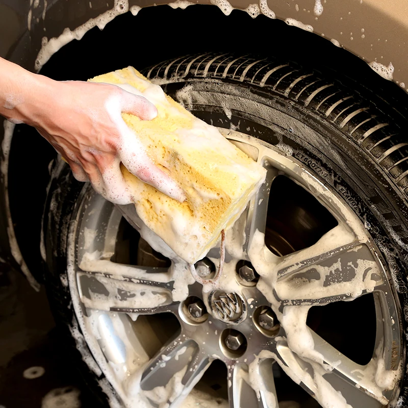 Big Sponge Block Honeycomb Type Car Cleaner Car Washer Macroporous Cleaning Cloth Absorbent Washing Coral Sponge Car Clean Tools