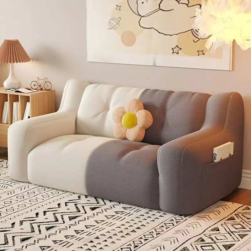 Sofá perezoso, Bean Bag reclinable para dormir, individual, pequeño, reclinable, dormitorio, balcón, Internet, celebridad, sofá doble de ocio, arroz