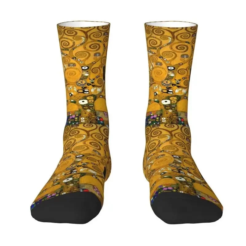 Fun Print Tree Of Life By Gustav Klimt Socks for Women Men Stretchy Summer Autumn Winter Painting Art Crazy Crew Socks