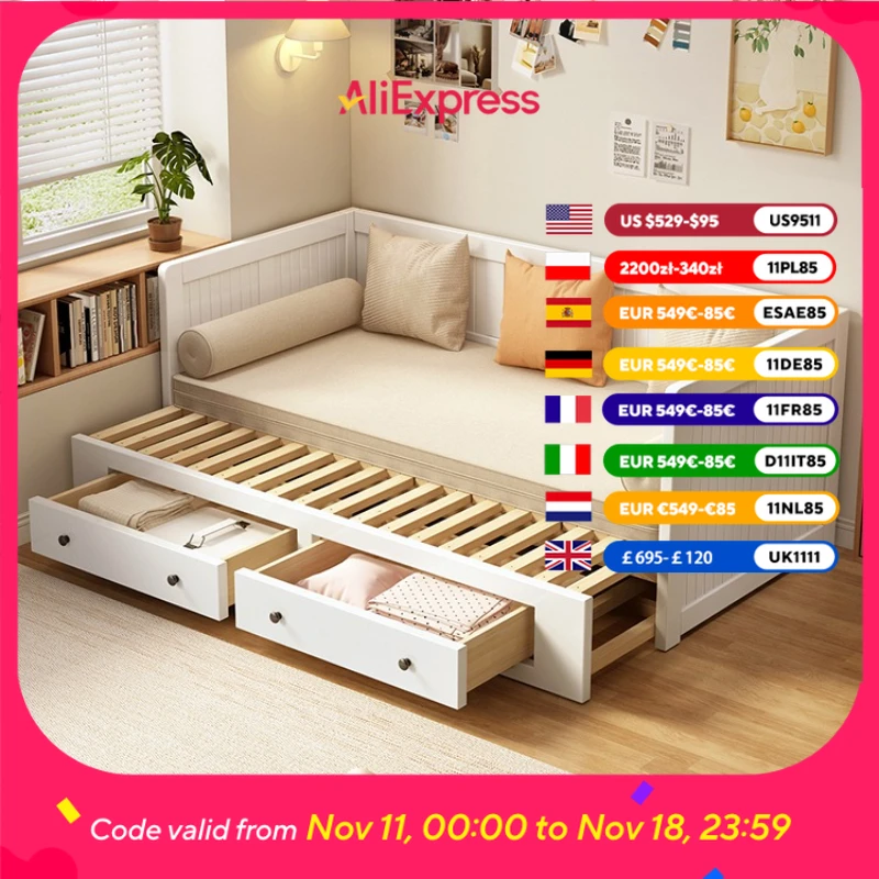 

Wood Loft Modern Daybed Storage Adults Design Folding House Daybed Frame Floor Somieres Y Marcos De Cama Furnitures For Bedroom