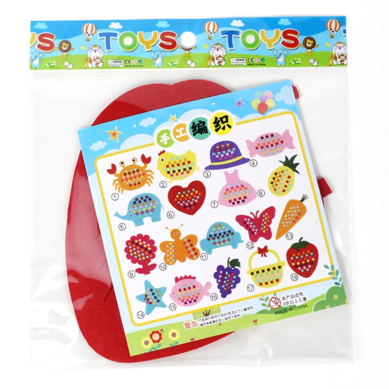 Diversão diy kits de material de tecelagem não tecido artesanato artesanal para crianças meninos meninas pré-escolar tiras tecidas montessori brinquedos educativos
