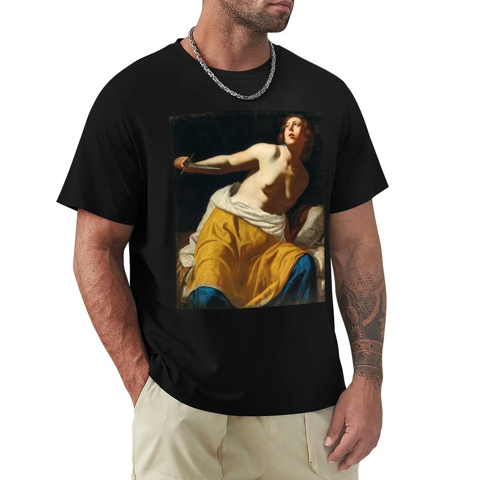 Lucretia by Artemisia Gentileschi, 1650 T-Shirt summer clothes boys whites tee shirts for men