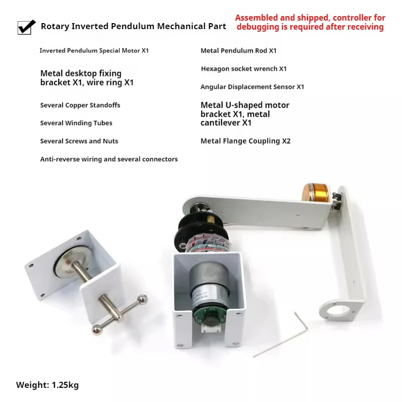 First-Order Rotary Inverted Pendulum Kit with PID Swing Control for Arduino And STM32 IP570 - Educational Physics Experiment Too