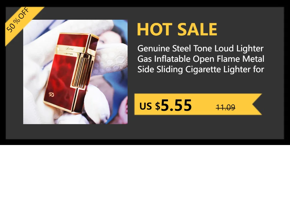 Luminous quicksand fluorescent gas lighter windproof creative transparent shell cigarette accessories give boyfriend trendy gift