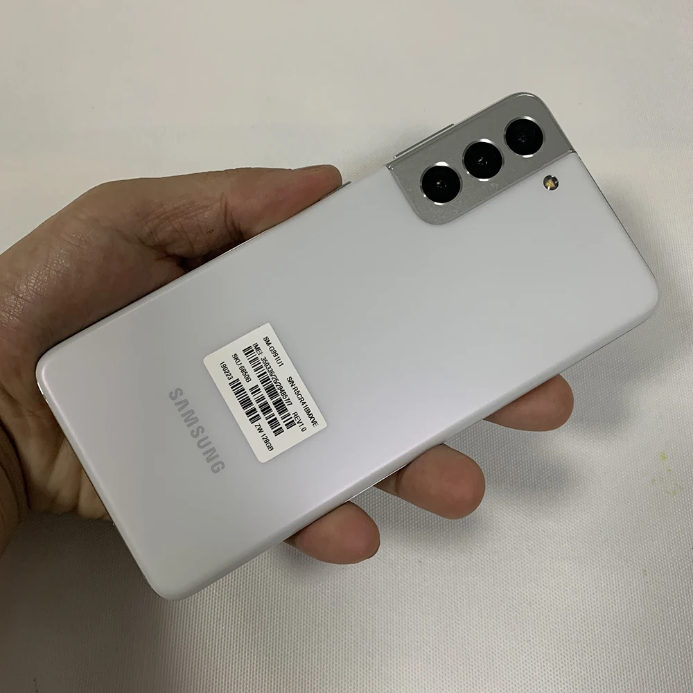 سامسونج جالاكسي S21 5G G991U1 6.2 "ال ROM 128/256GB RAM 8GB Snapdragon 888 NFC كاميرا خلفية ثلاثية ثماني النواة الأصلي 5G الهاتف الخليوي