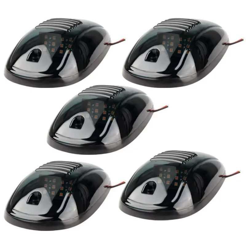 

Preemi 5 PCS 9 light for Amber LED Outline Lights Trucks SUV 4x4 Dodge RAM F250/F350/F450 Signal Lamp with Black Lens