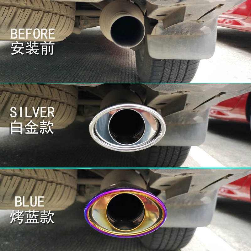 exhaust muffler Car Styling Stainless Steel Rear Tail Throat Pipe Tip accessories parts For lexus gx460 gx400 gx470 2004-2024