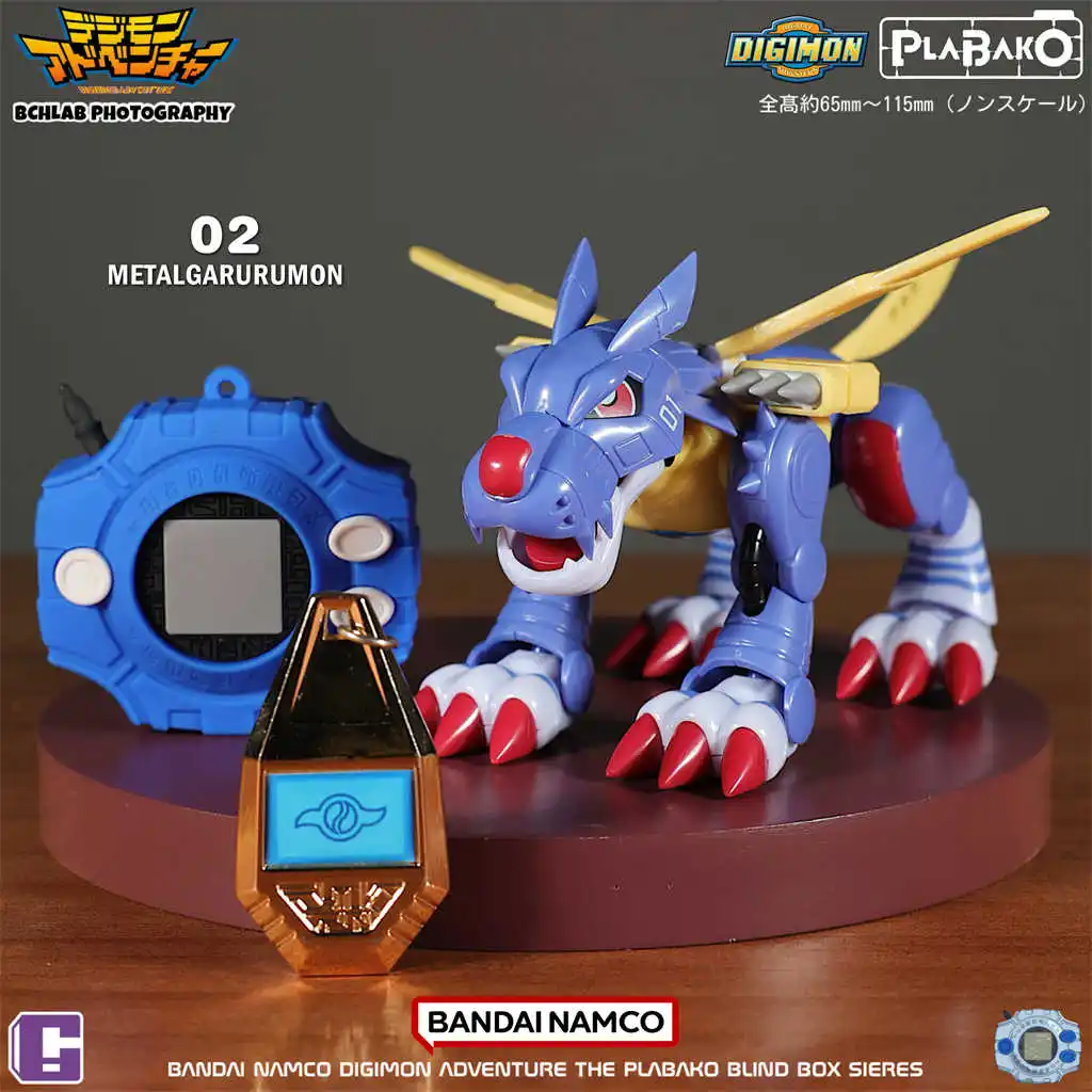 Nuevo en Stock Qmsv Mini Plabako Digimon caja ciega de aventura Digimon War Greymon figura de acción Angewomon caja misteriosa regalo de cumpleaños