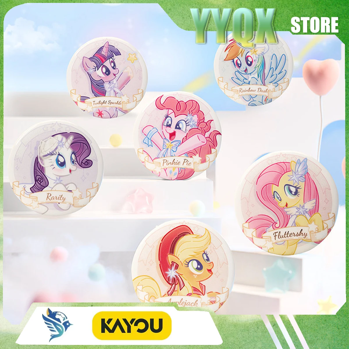 KAYOU 2026 Nuevo My Little Pony Badge Smack Millet Colección Adorable Artículos de Anime Decoración Regalo Juguete Sorpresa Estilo Dibujos Animados para Niñas