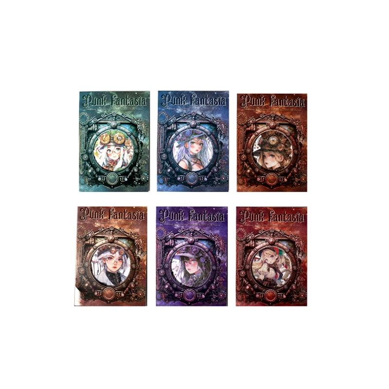 Imagem -05 - Papel Decorativo Punk Fantasy Series Adesivo Masking Washi Série Retro 12 Pcs por Lote