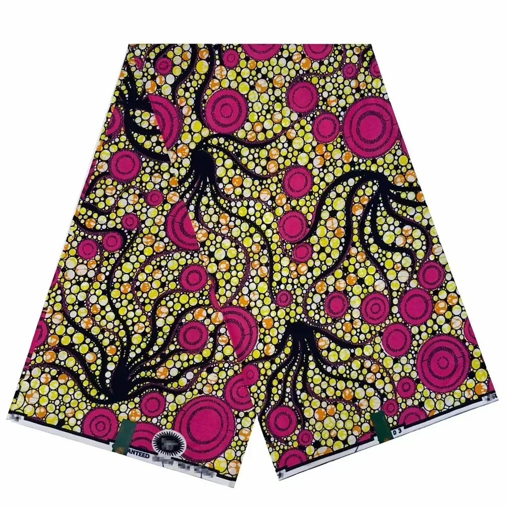 2024 6 Yards 100 % Baumwolle True Wax Pagne African Super Real Holland Wax VL Original Batik Spitzenkleid Niederländischer Lendenschurz