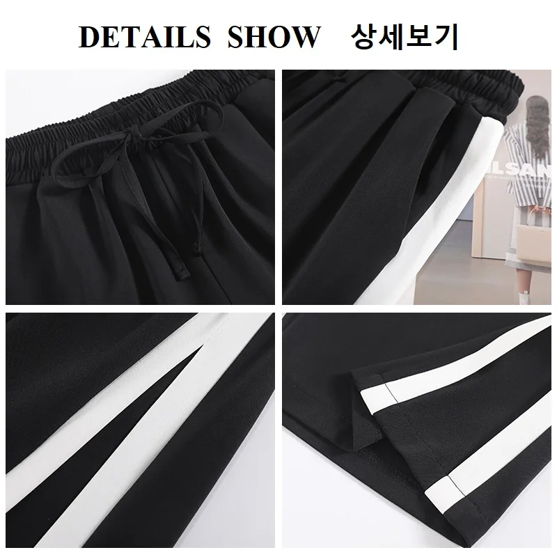 Shorts Women\'s Cycling Summer Shorts High Waist Patchwork Shorts Oversize Casual Basic Short Pants Korean Fashion CI CHENG