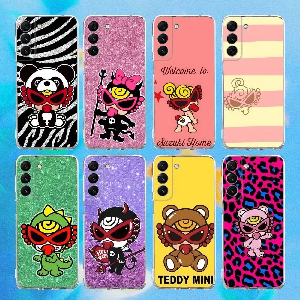 

H-HystericS Cute Mini Phone Case Silicone For Samsung S25,S23,21,22,20 Ultra,S20 FE lite,S10,9,PIus Note20ultra Cover Clear