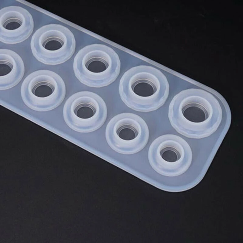 6/14 Hole Rings Mold Handmade DIY Making Ring Jewelry Silicone Mold Crystal Epoxy Mould Epoxy Resin For Jewelry Making