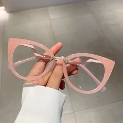 Vintage Anti Blue Light Cat Eye Sexy Ladies Glasses Women Luxury Trend Myopia Prescription Optical Eyewear Frames