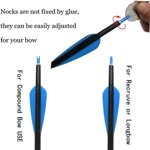سهام الكربون للرماية ، الانحناء ، القوس المركب ، الرماية طويلة القوس ، الصيد ، العمود الفقري 500 ، 28 أفضل 8 ألعاب رماية مبيعا - رقم 6