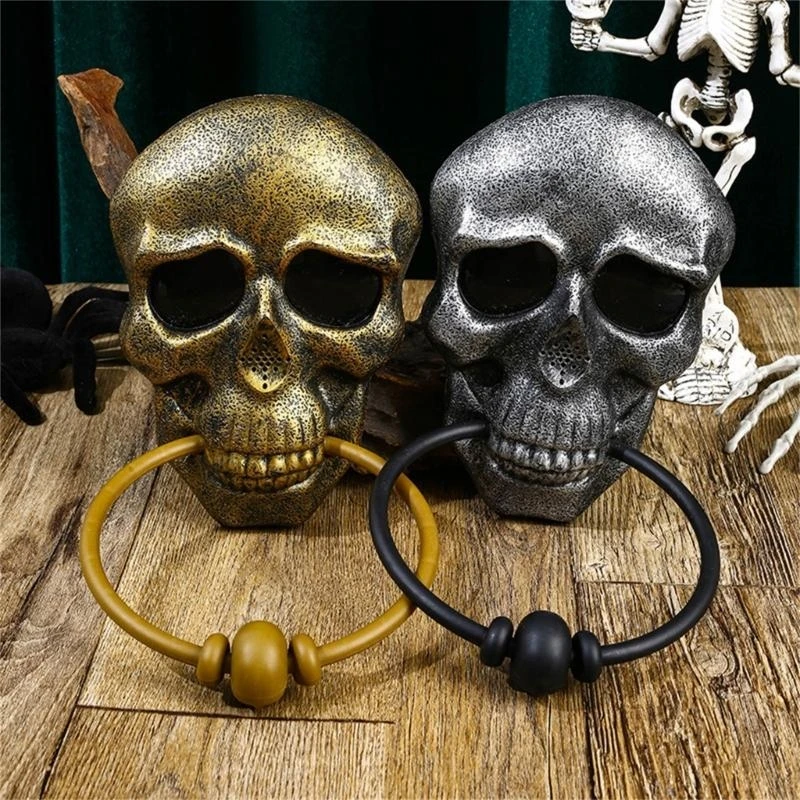  Door Knocker Props with Scary Sound for  Halloween Party Bar Door Decorations
