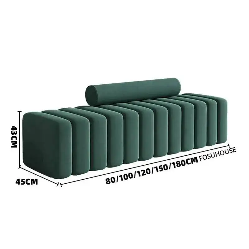 Changing Shoe Home Modern porch Stools Bench Nordic Living Room Furniture Light Luxury fabric Ottomans Clothing Store Sofa Stool