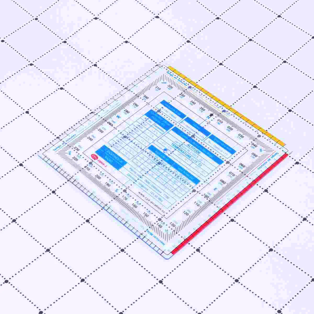 1Pcs Plastic Ruler Square Plastic Vector Ruler Square Flight Calculator scale flying ruler durable ruler