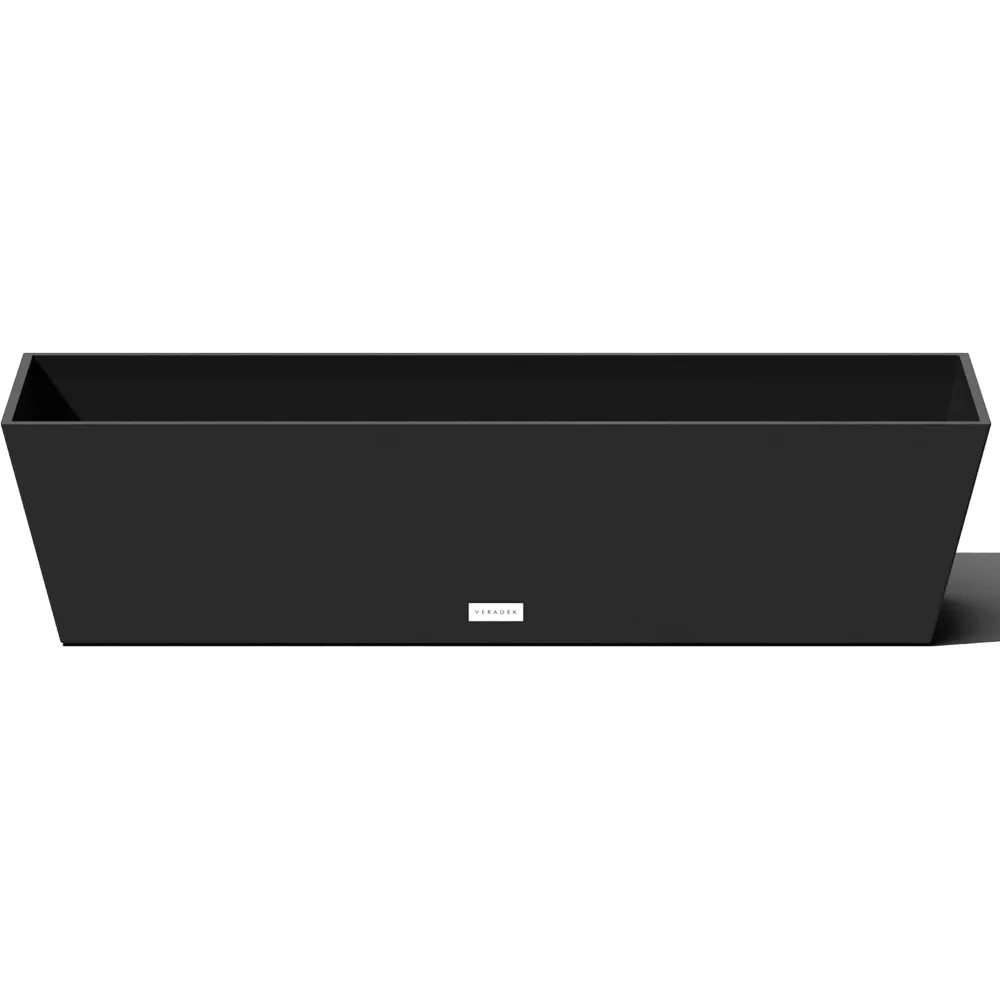 

Veradek Pure Series Window Box Planter - Long Rectangular Planter for Indoor or Outdoor Windowsill/Balcony | Durable All-Weather