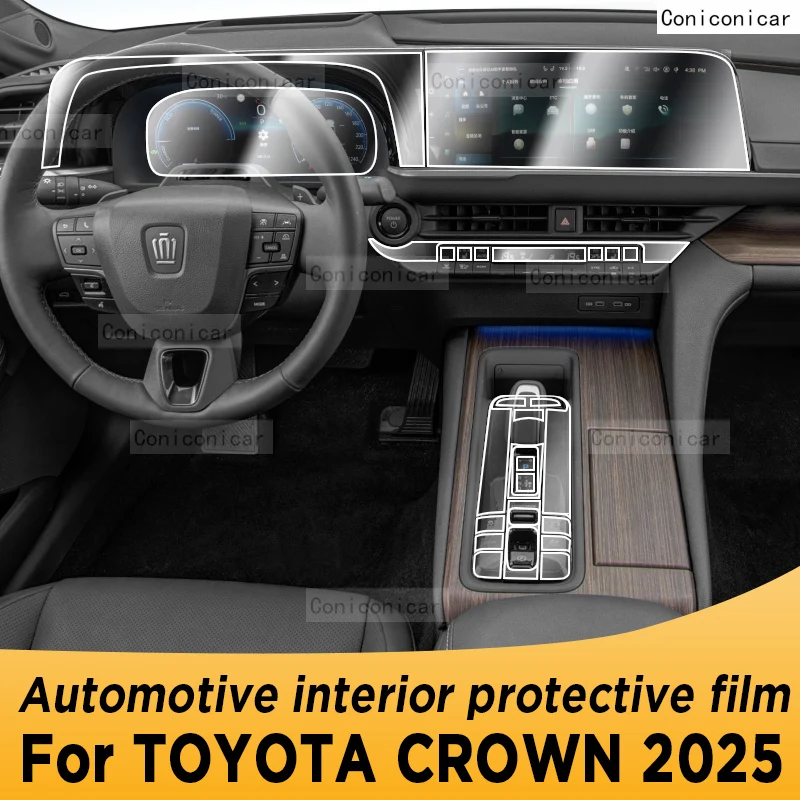

Для TOYOTA CROWN 2025 панель навигации автомобильный внутренний экран защитная пленка из ТПУ аксессуары против царапин