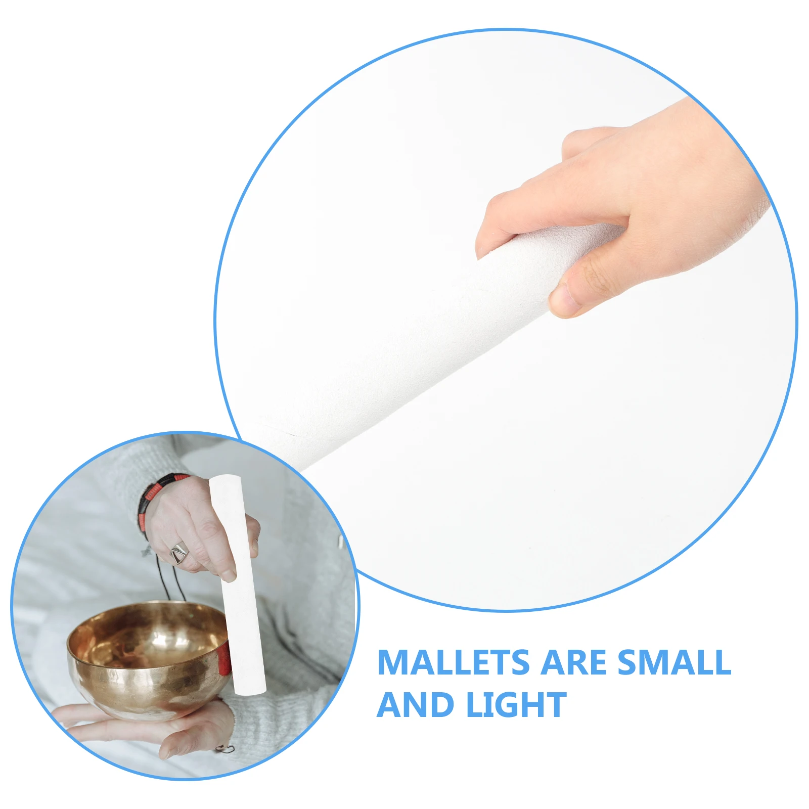 

Buddha Sound Bowl Knocking Stick Singing Mallet Music Accessory Tibet Bowls Rubber Chanting