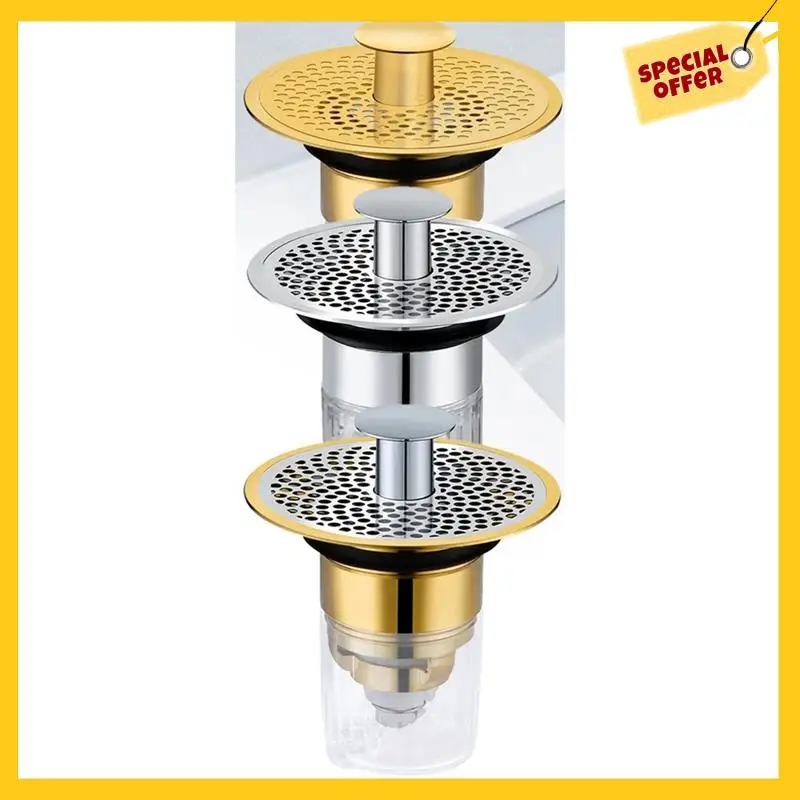 Drain Hair Anti-Blocking Strainer Accessories Bathroom Wash Sink Basin -Up Core B