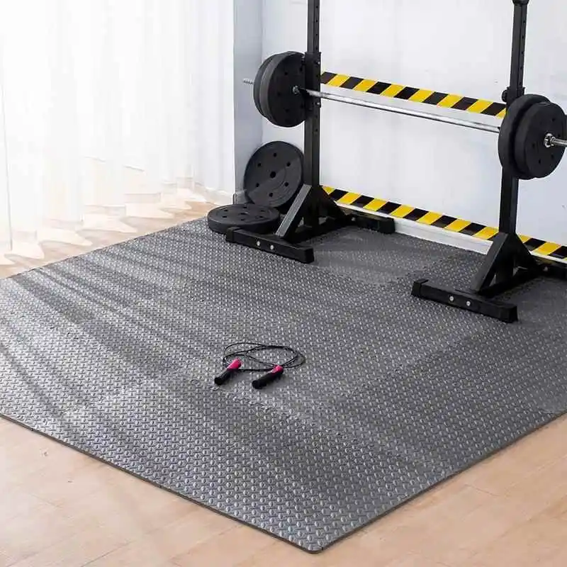 Rubber Sports Mat Gym Equipment Home Assembly Soundproof Foam Anti-slip Shock Absorption Floor Square Mat Home Decor
