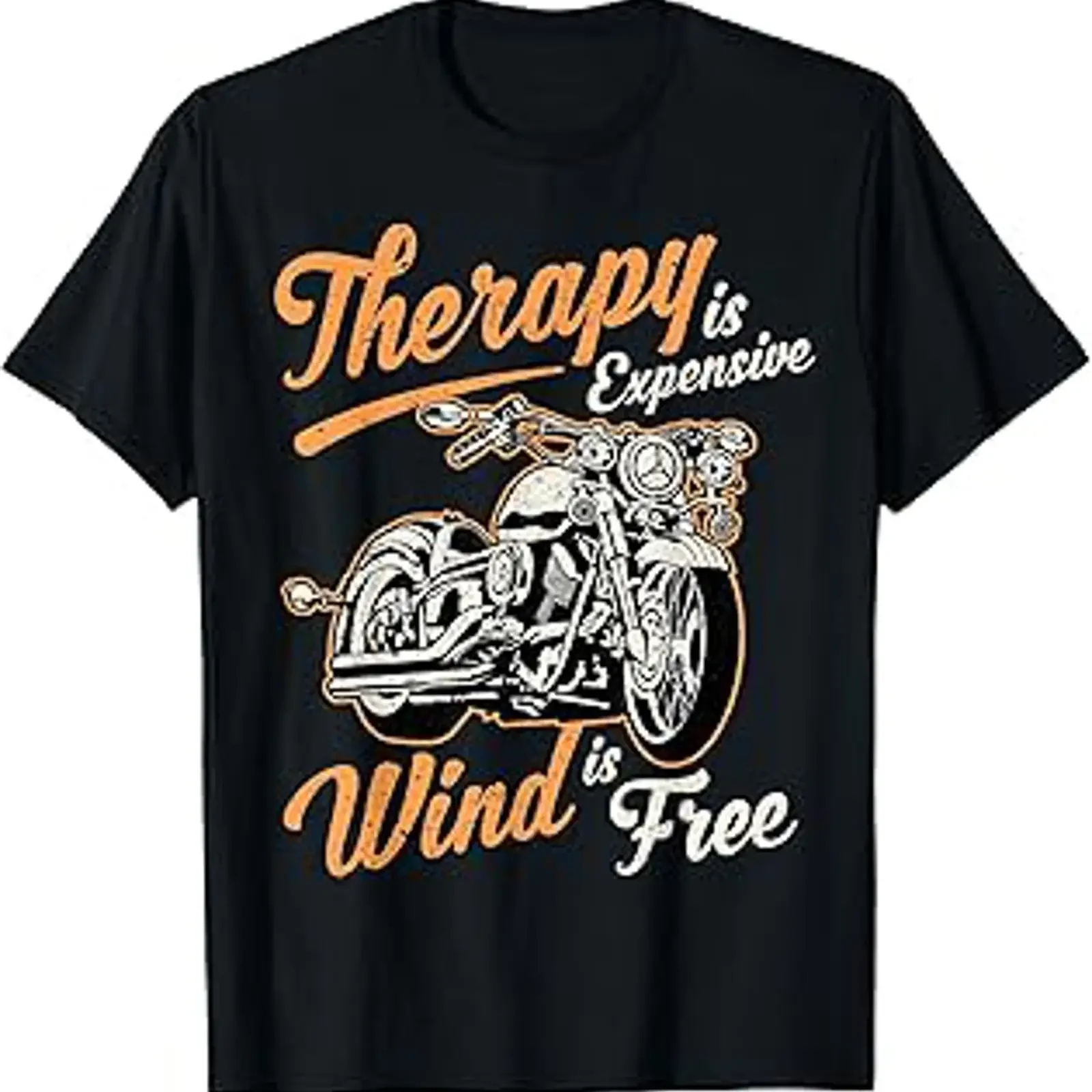 Therapy Is Expensive Wind Free funny sarcastic biker T Shirt vintage Washed Versatile Unisex Slightly Casual homme fashion