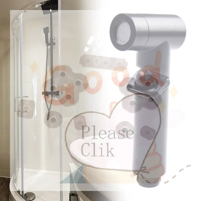Compact Design ABS Spray Shower Head Space-saving Solution for Small Bathroom Lavatories 1PCS