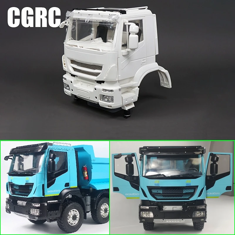 

1 set engineering head shell body interior for 1/14 Tamiya RC truck tipper Scania 770s Actros MAN Volvo exterior DIY Retrofit