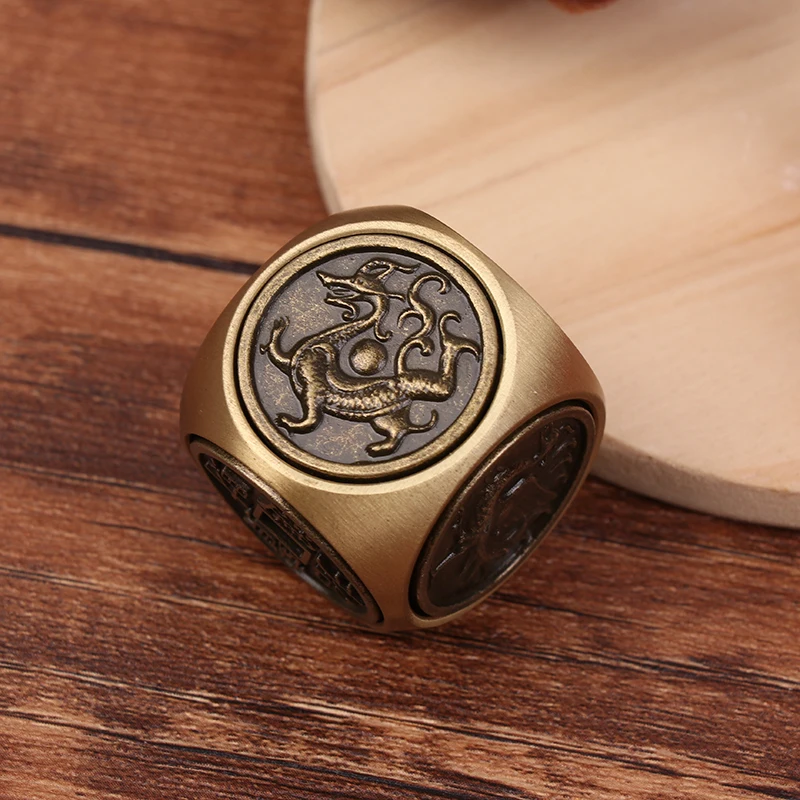 Vier Mythische Beesten Zes Gezichten Geluk Geld Fidget Spinner Stress Decompressie Kubus Voor Volwassen Antistress Speelgoed