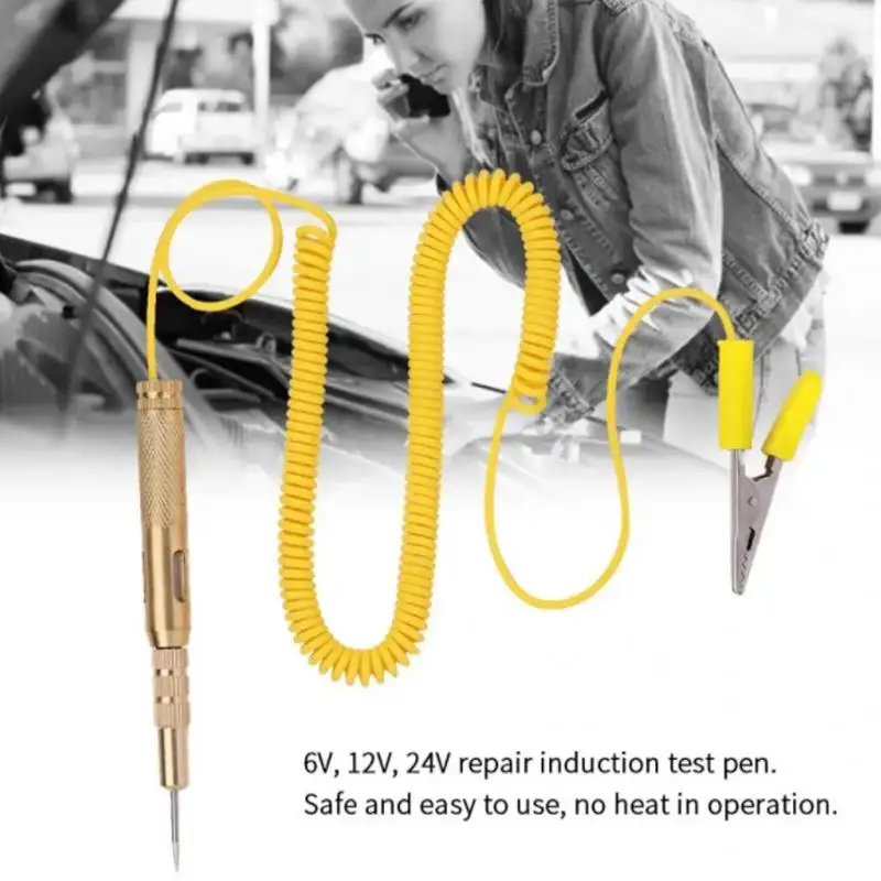 DC 6V/12V/24V Electrical Voltage Tester Pen Automotive Car Light Lamp Test Pencil Probe Repair Pen For Test Fuses Light Sockets
