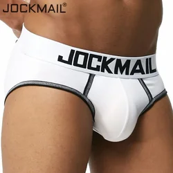 JOCKMAIL-ropa interior Sexy Gay para hombre, calzoncillos con bolsa para agrandar el pene, bragas modales, Cueca, pantalones cortos