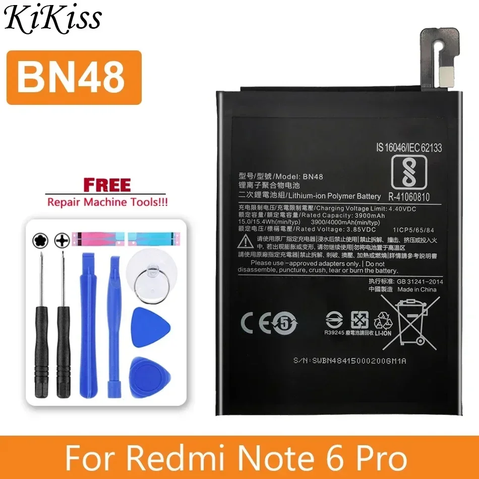 Battery For Xiaomi Redmi Note 2 3 4 4X 5 5A 6 7 Pro Model BM42 BM45 BM46 BN31 BN41 BN43 BN45 BN48 BN4A BM 46 BN 31 41 43 45 48