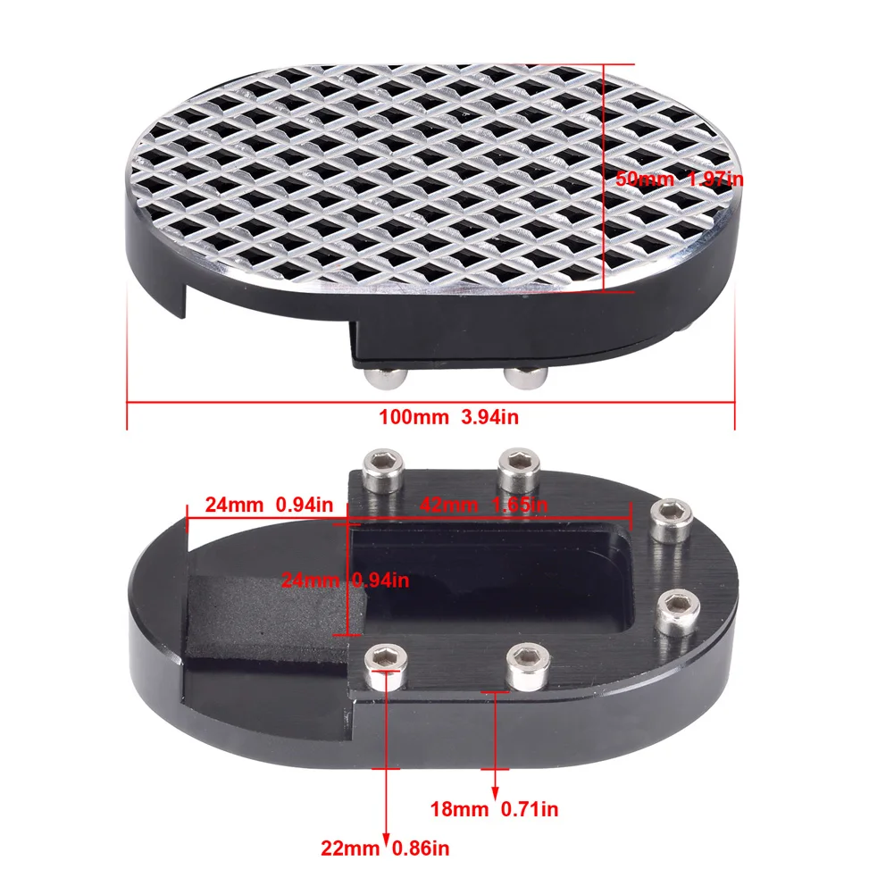 Motorcycle Brake Pedal Pads Foot Peg Cover Aluminum for Harley Sportster 1200 Custom Softail Dyna Fat Bob V Rod