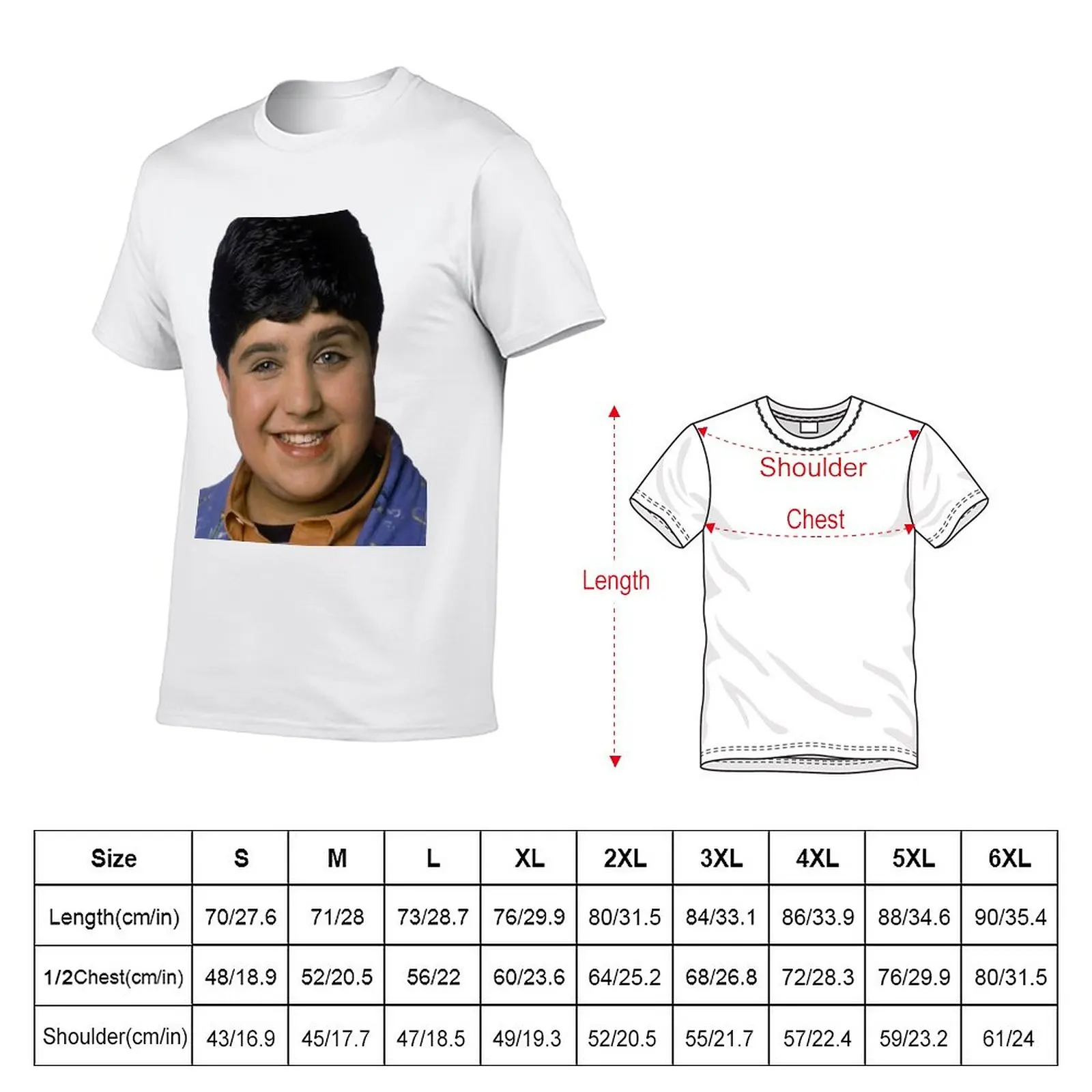 New Josh Peck Portrait T-Shirt tees quick drying t-shirt man clothes t shirts for men cotton