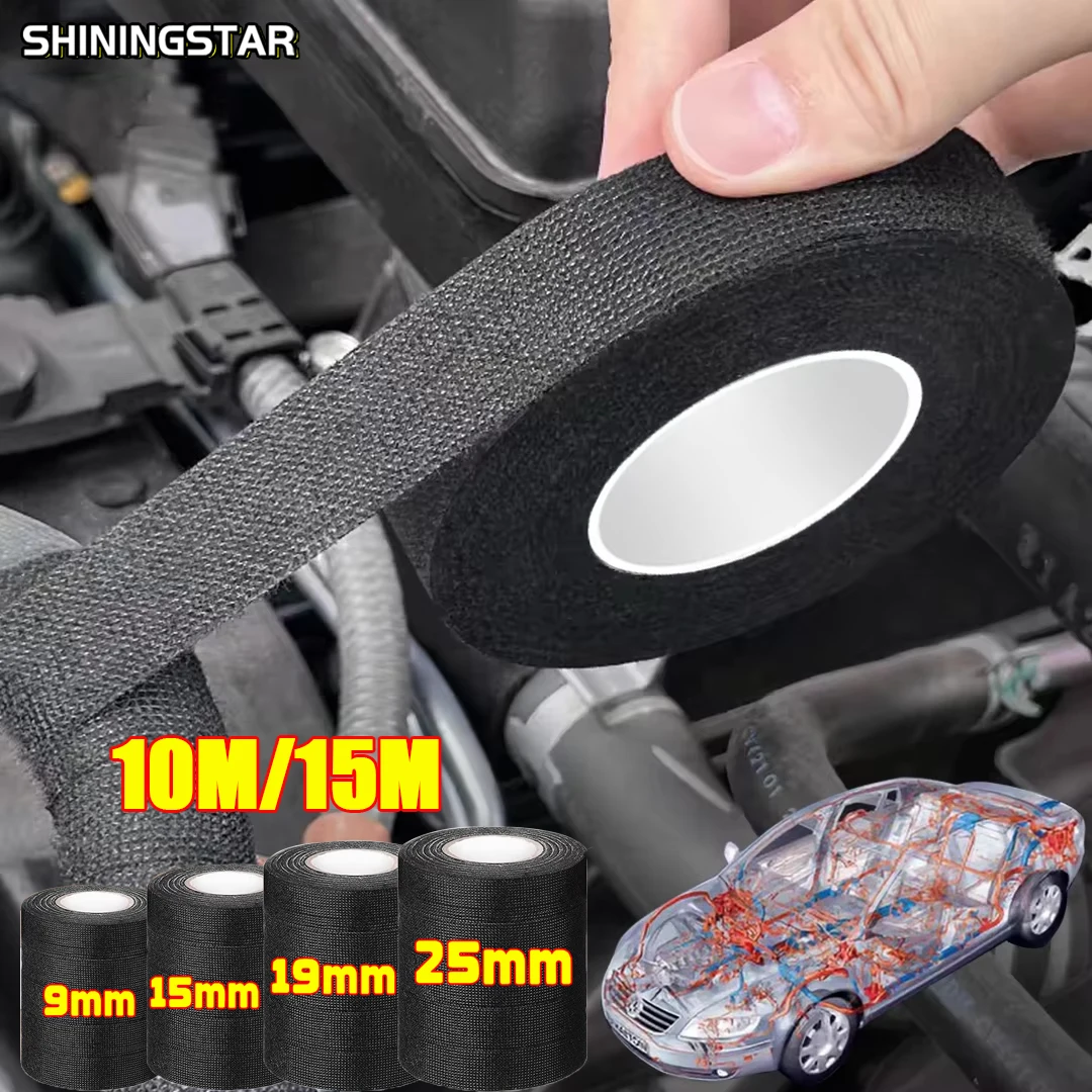 Electrical Tape Heat Resistant Harness Tape Adhesive Cloth Fabric Tape Waterproof Tape Insulating Automotive Fabric Cloth Tapes