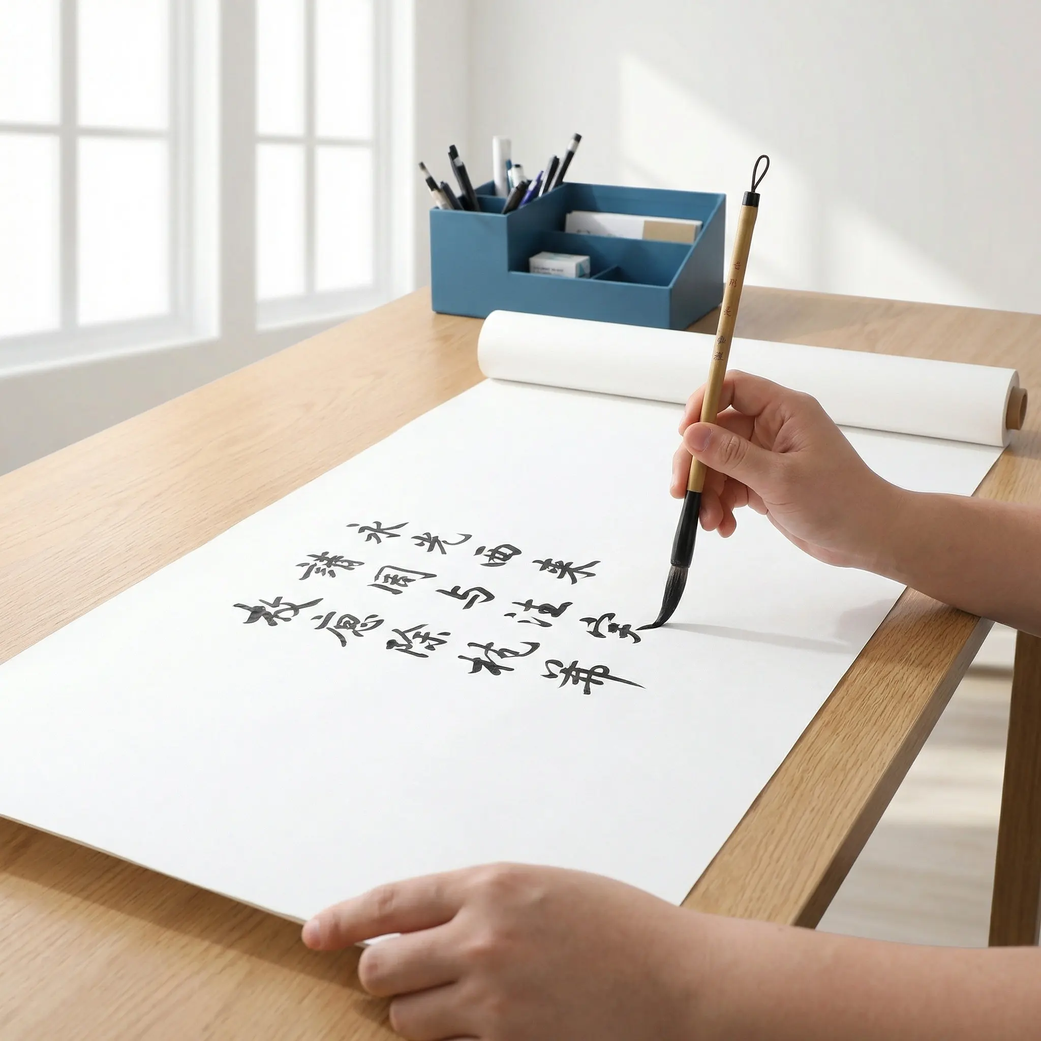 carta-per-calligrafia-cinese-rotolo-di-carta-xuan-premium-spessa-adatta-per-scrittura-pittura-disegno-e-pratica-con-pennello-ad-inchiostro