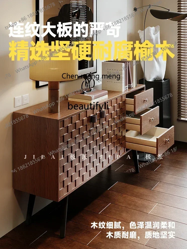 

FHMedieval style bucket cabinet integrated bedroom living room storage, shelf dining side H