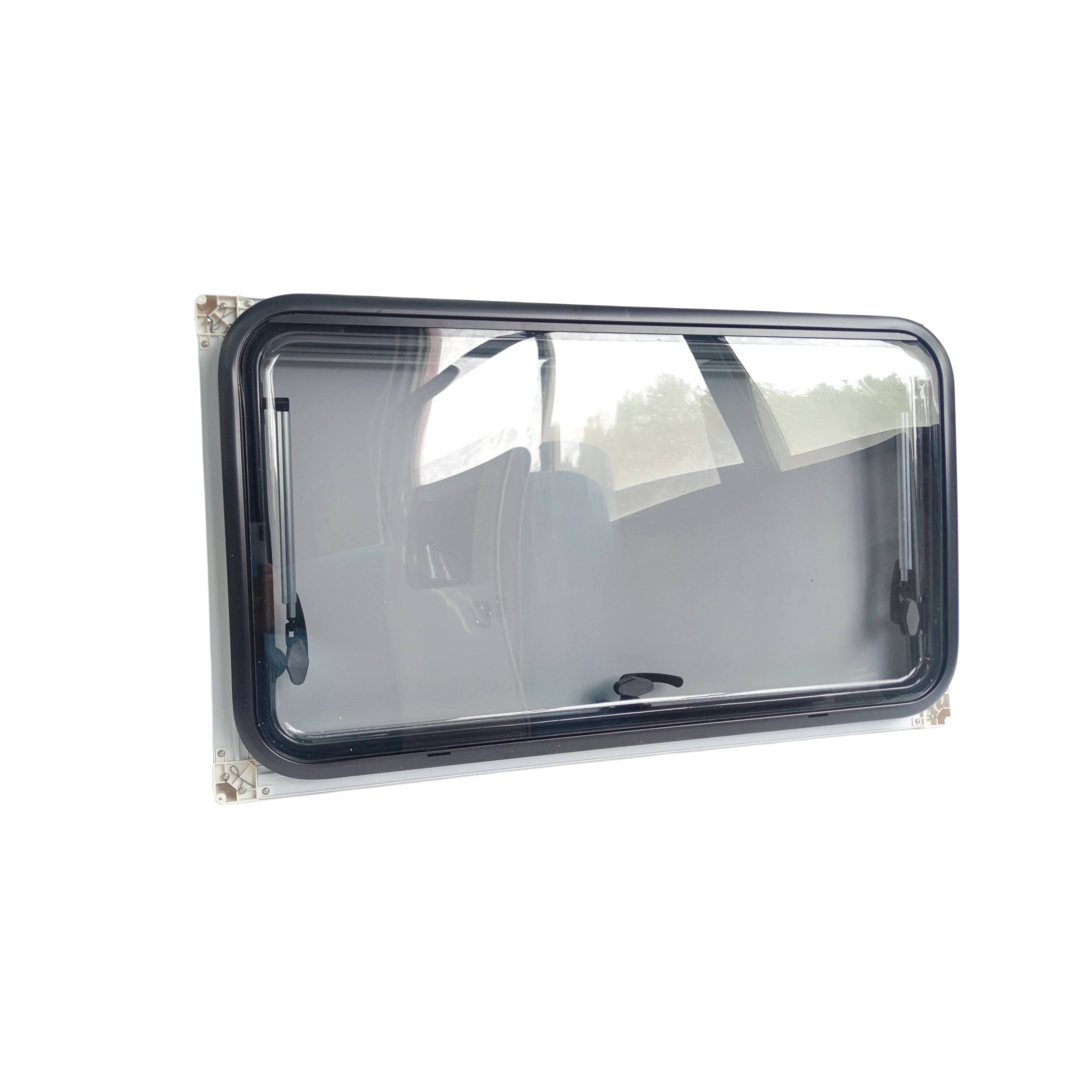 MG17RW Factory wholesale rv round corner window with aluminum alloy and ABS main material for caravan window 1200*600mm