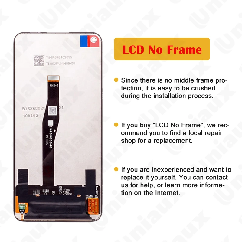 6.26\'\' Original For Huawei Honor 20 Pro YAL-AL10,L41 Lcd Display Touch Screen Digitizer Replacement For Huawei Honor 20 Pro LCD