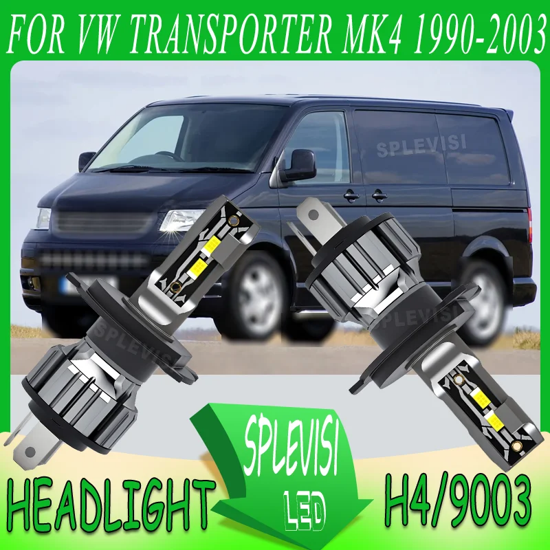 

Tool-Less Setup Night Safety h4 LED Headlight hi/low beam For VW TRANSPORTER MK4 1990-2003 1991 1992 1993 1994 1995 1996 1997
