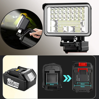 Camping Tool For Makita LED floodlight 3/4/5/8-in flashlight work light portable 14.4-20V Lithium Battery Lamp With USB charger
