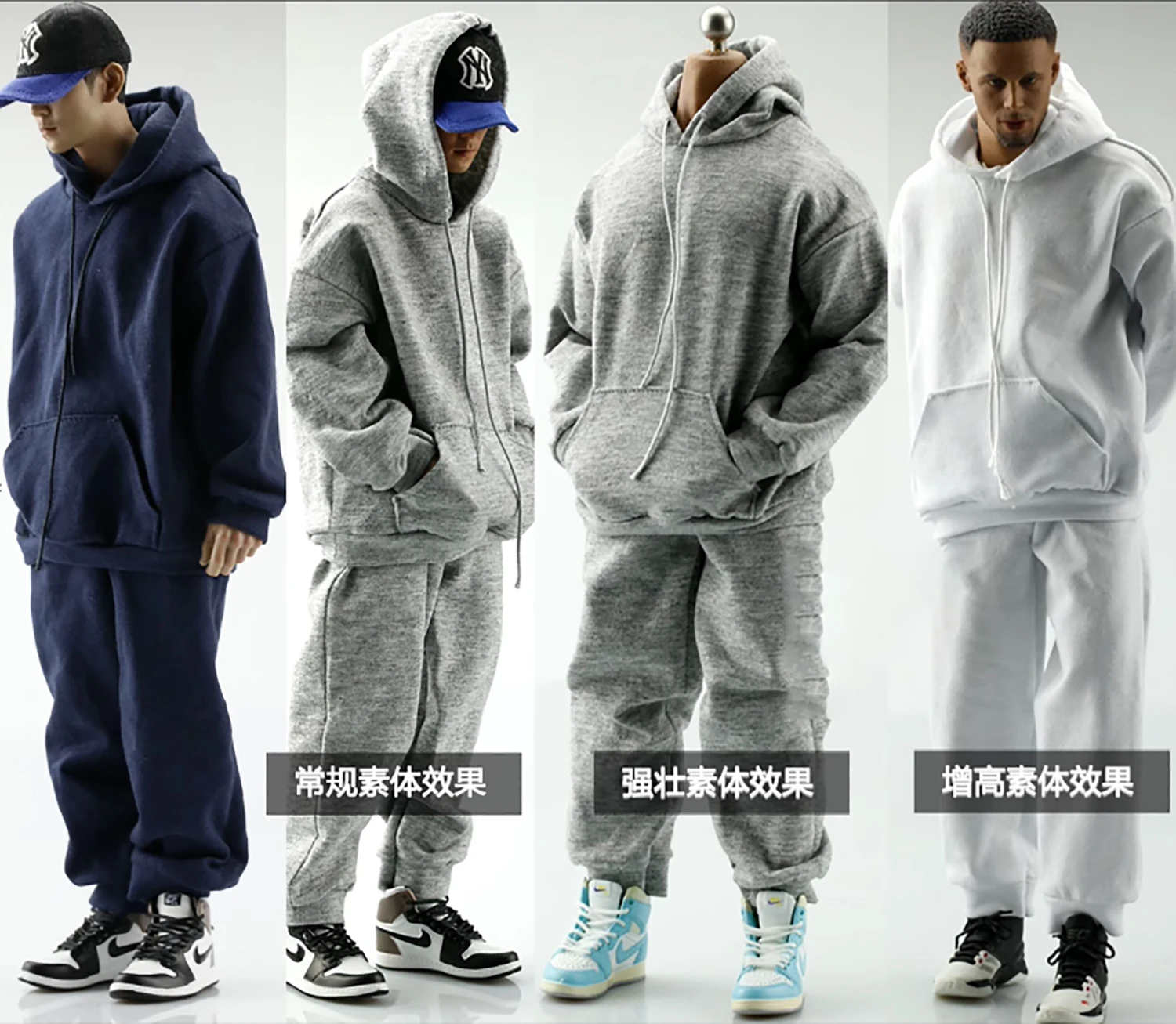 

1/6 FA012 Sport Hoodie Pants Clothing Model Fit 12'' Male Action Figure