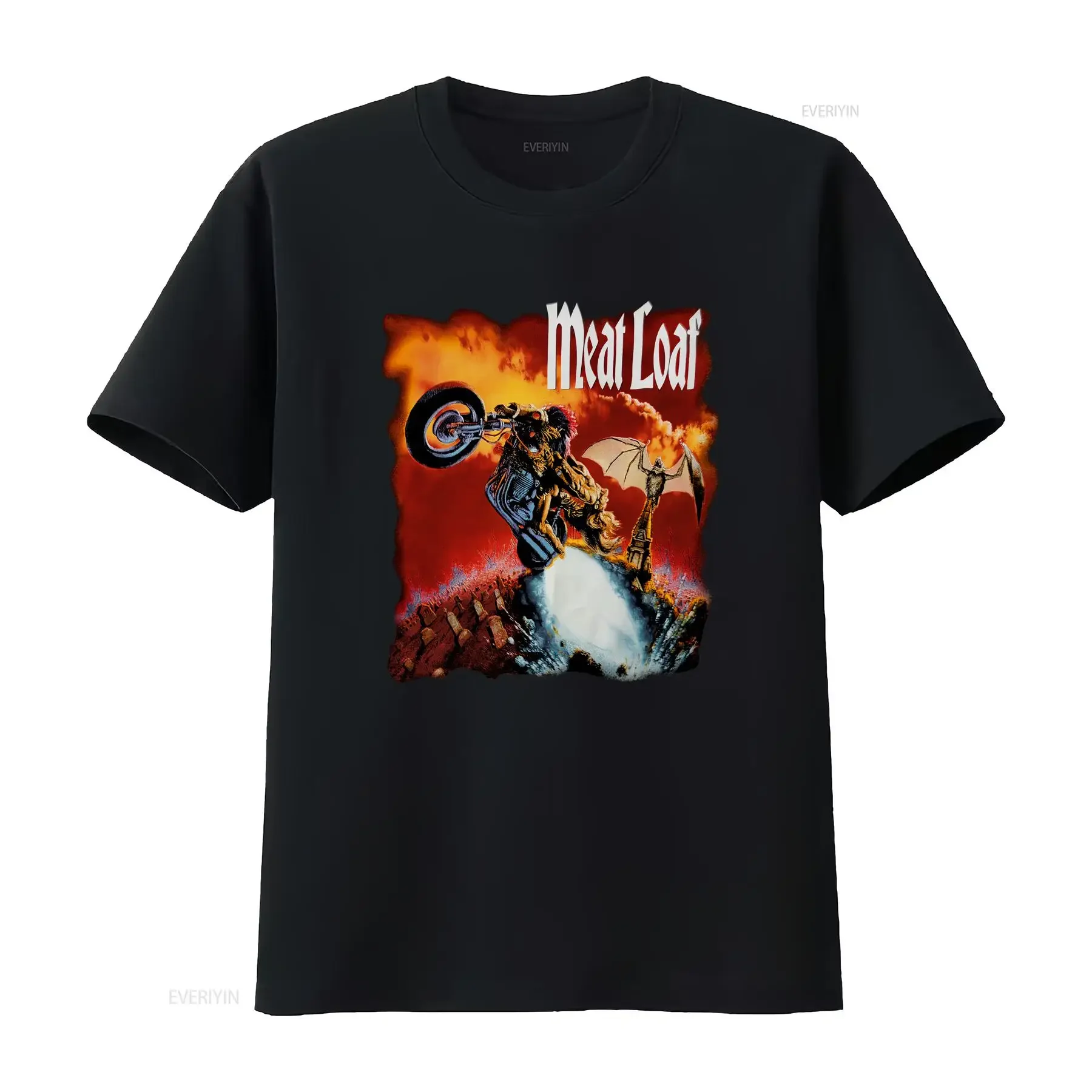 Vintage Meat Loaf Storytellers Tour T Shirt 90s vintage Washed homme Casual Slightly Soft Unisex designer clothes Versatile