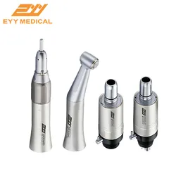 Dental Low Speed External Water Spray Slow Speed Handpiece Contra Angle Straight Handpiece 2/4 Holes Air Motor Dentistry