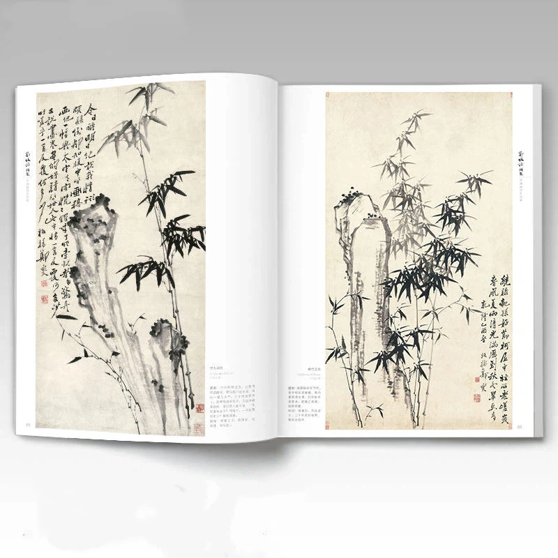 Picture 7: Zheng Banqiao Art Collection Book Learning Bamboo Flowers Drawing Techniques Tutorial Copying Traditional Chinese Painting Books