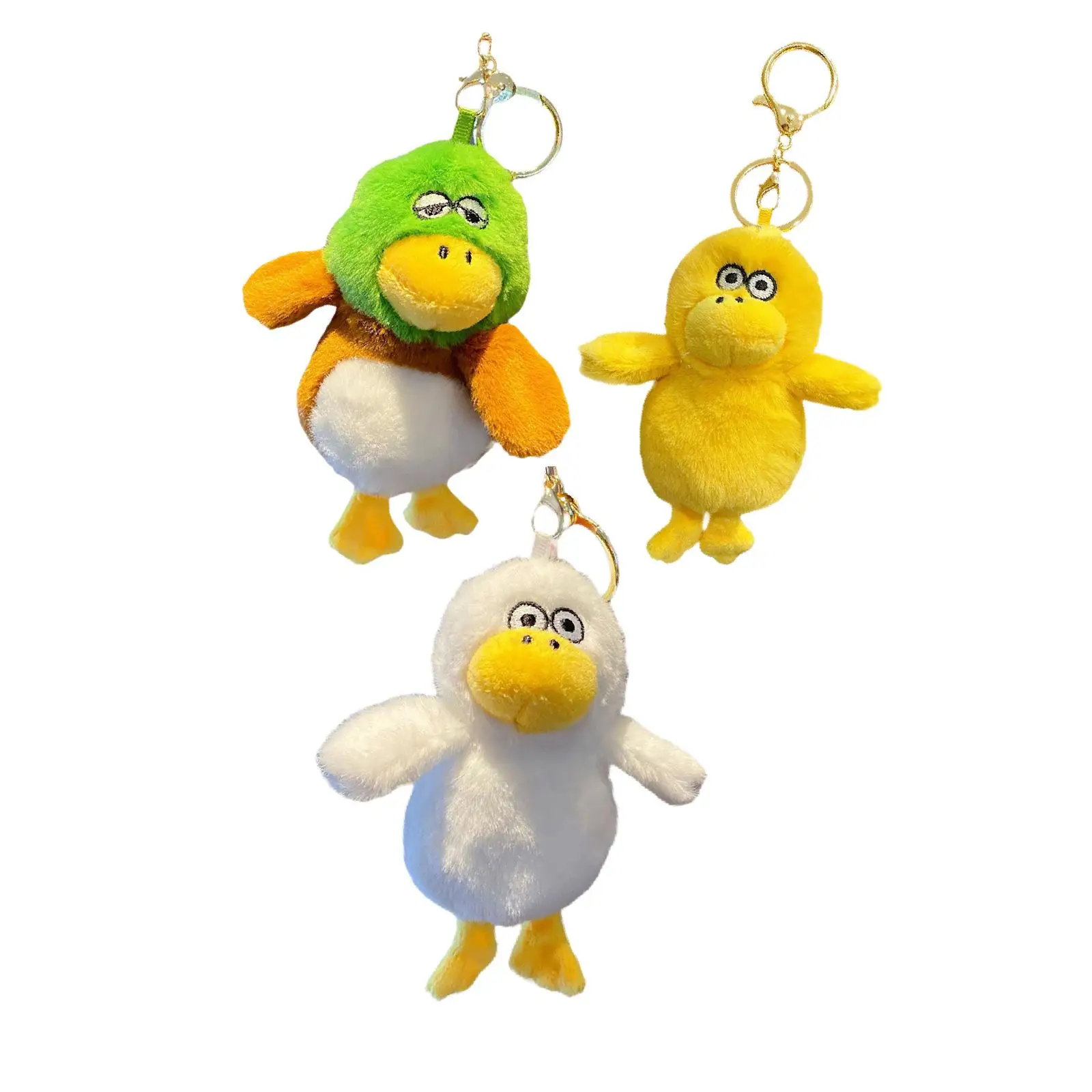 Duck Plush Keychain Ornament Bag Pendant Creative Plush Toy Animal Doll Hanging Ornament for Kids Adults Children Boys Girls