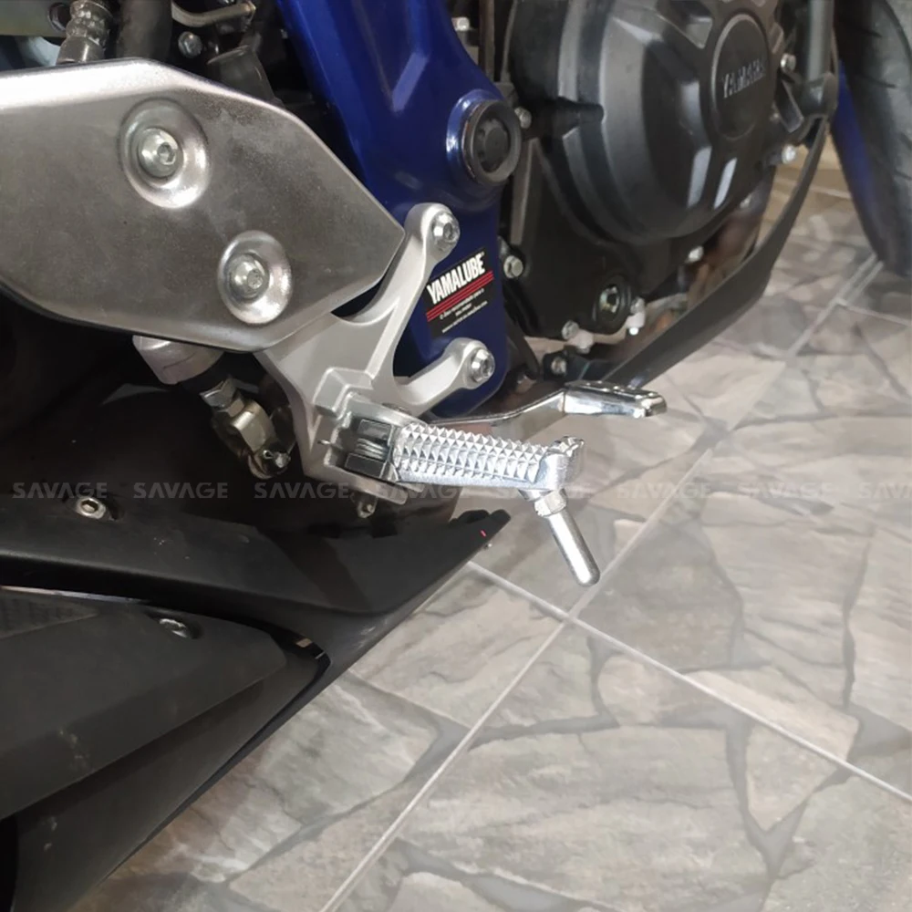 Motorcycle Front Footrest Foot Pegs For YAMAHA MT07 MT09 Tracer 900 XSR 700 YZF R3 R25 R125 MT10 MT25 MT03 MT125 Rider Foot Rest